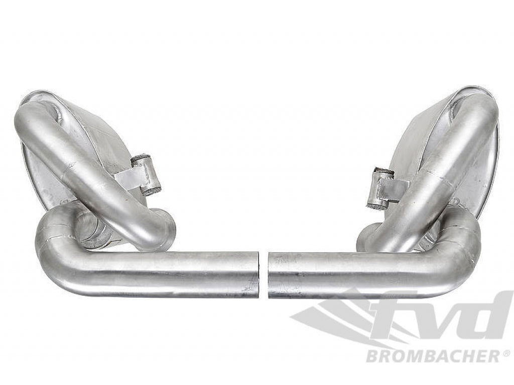 Sport Muffler Set 991 GT3 Brombacher without valves