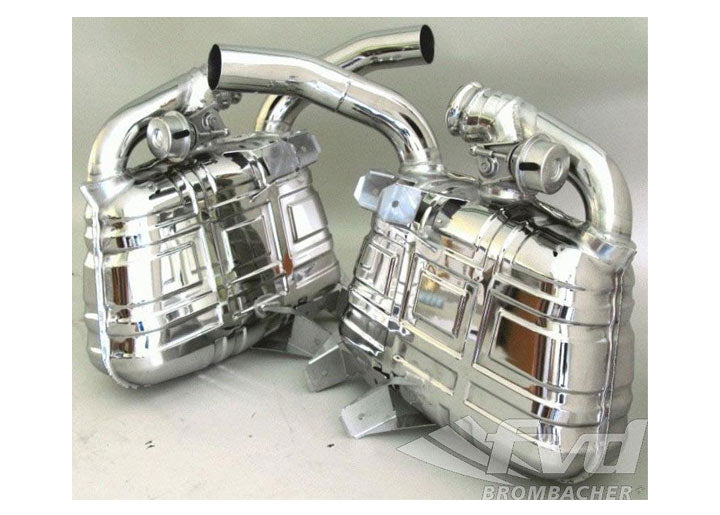 996 Export Mufflers with sound switch Brombacher OEM-Look