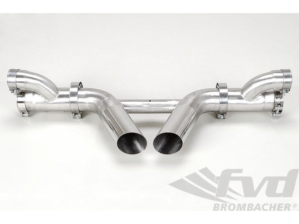Center Muffler Bypass 997 GT3/RS - RSR Style Tips