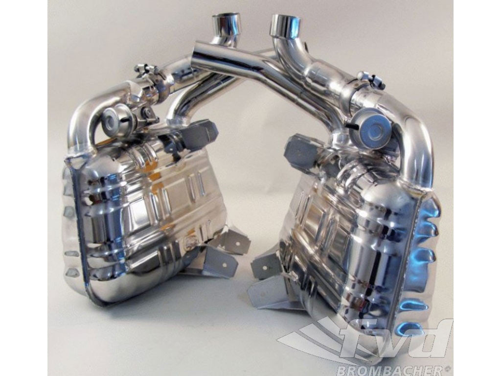 Valved Sport Mufflers, 997.1 Brombacher (Sound Version), reuses OEM tips