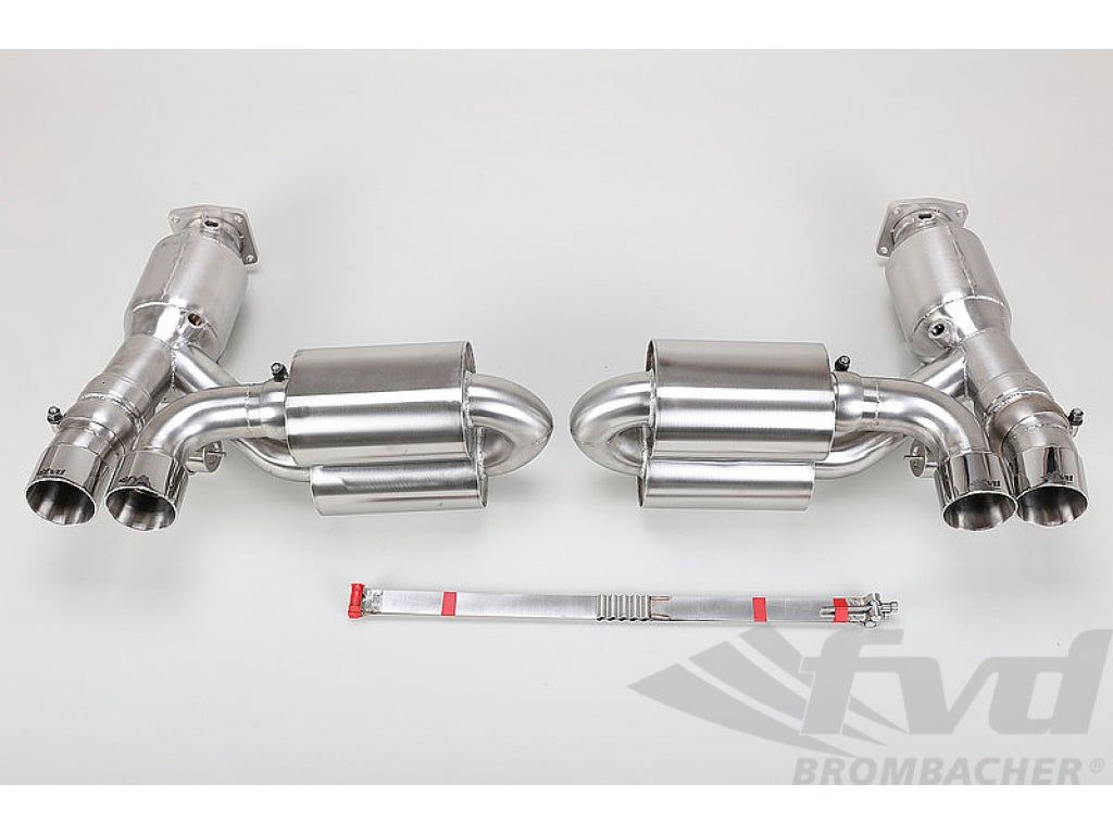 Sport Muffler 997.1 TT - Brombacher Edition - SUPER-SOUND, with Valves, 200 Cell Cats