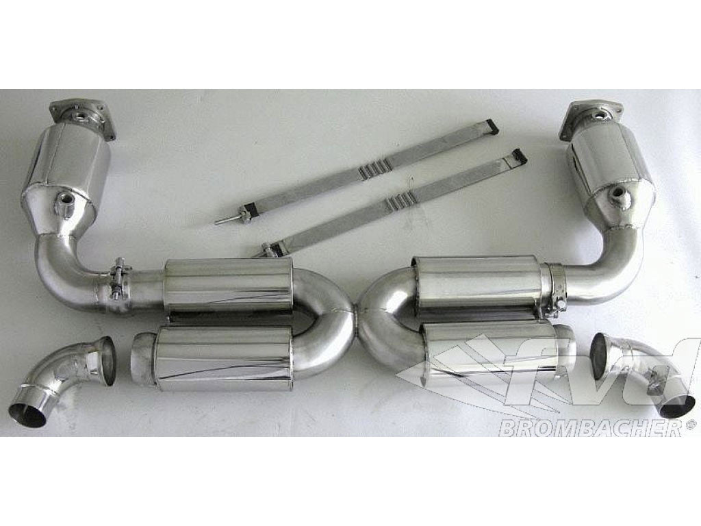 Sport Muffler 997 GT2 (Sound Version), Stainless Steel, 200 Cell HD Cats