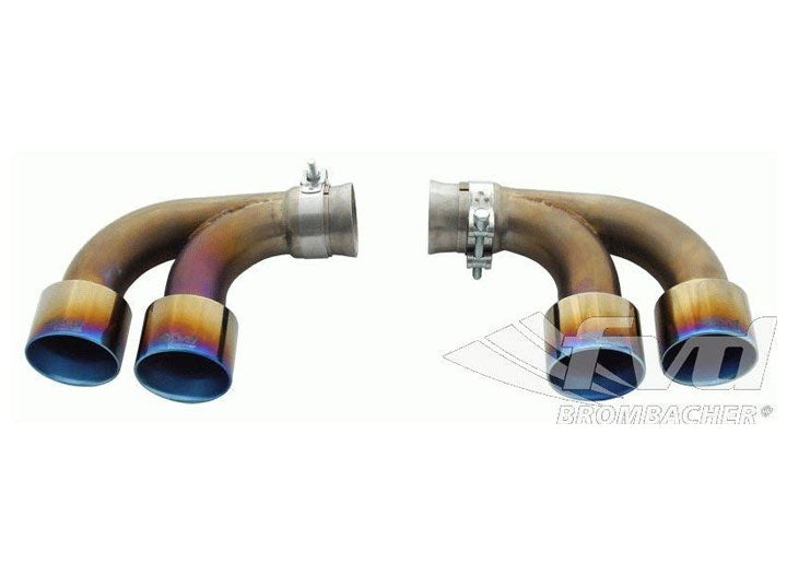 Exhaust Tips 997 TT Brombacher (4 x 80mm) Titanium