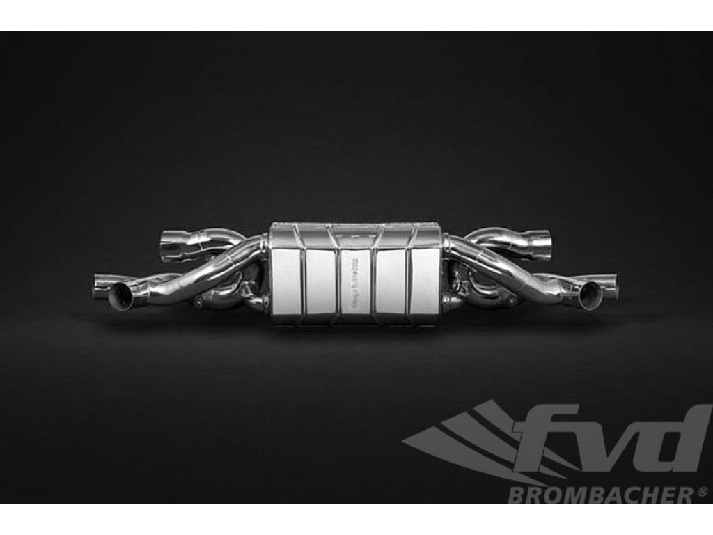 Valved Muffler 991.1 and 991.2 Turbo / S - Capristo - TUV / ECE Approved - For OEM Cats and Tips