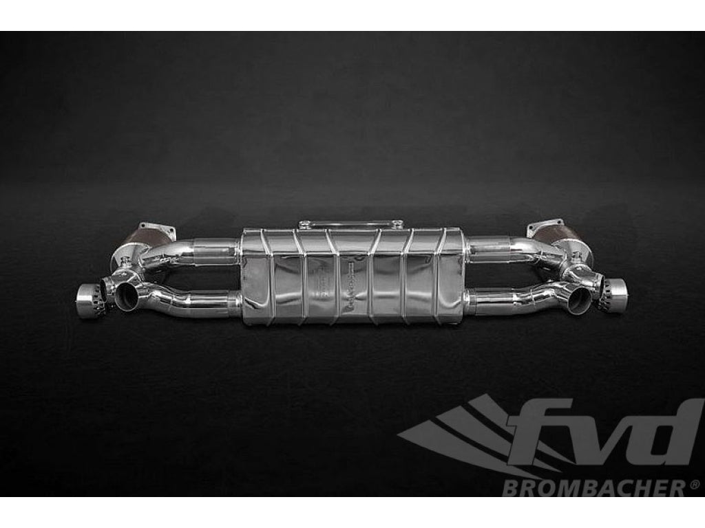 Valved Exhaust System 991.1 / 991.2 Turbo / S - Capristo - 200 Cell Cats - For OEM Tips