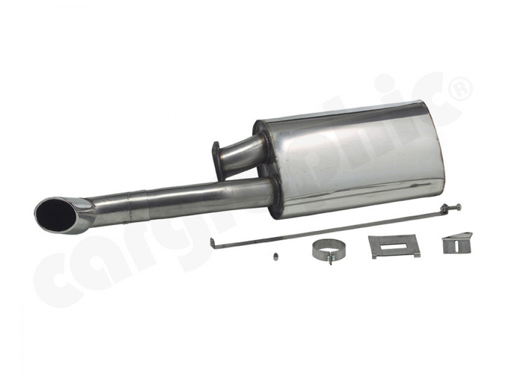 Cargraphic Silencer Super Sound with Oval Tailpipe Left