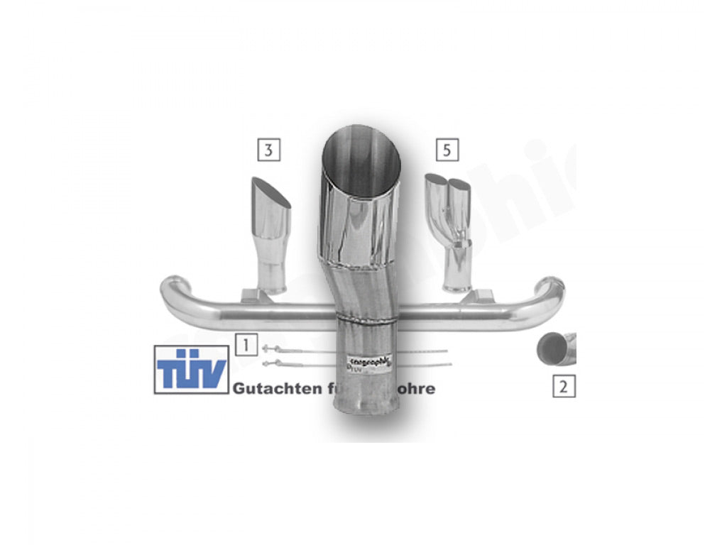 Cargraphic Tailpipe Polished 89mm Round