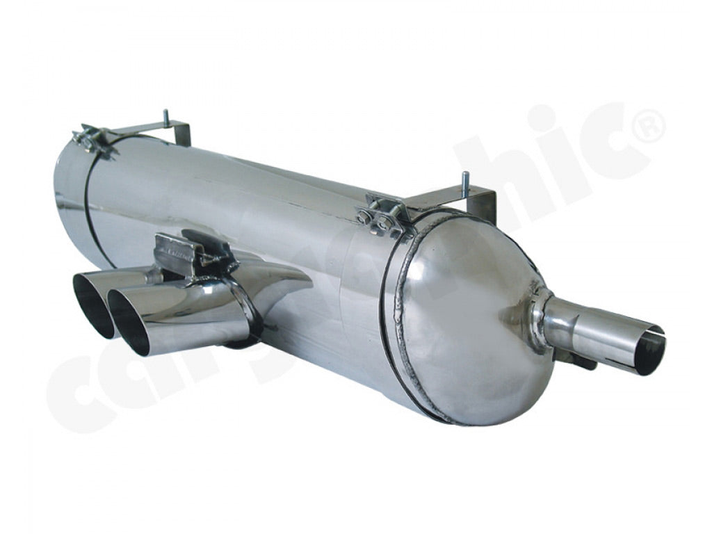 Cargraphic Silencer Super Sound Version with 2x76mm Round|Slash Tailpipes