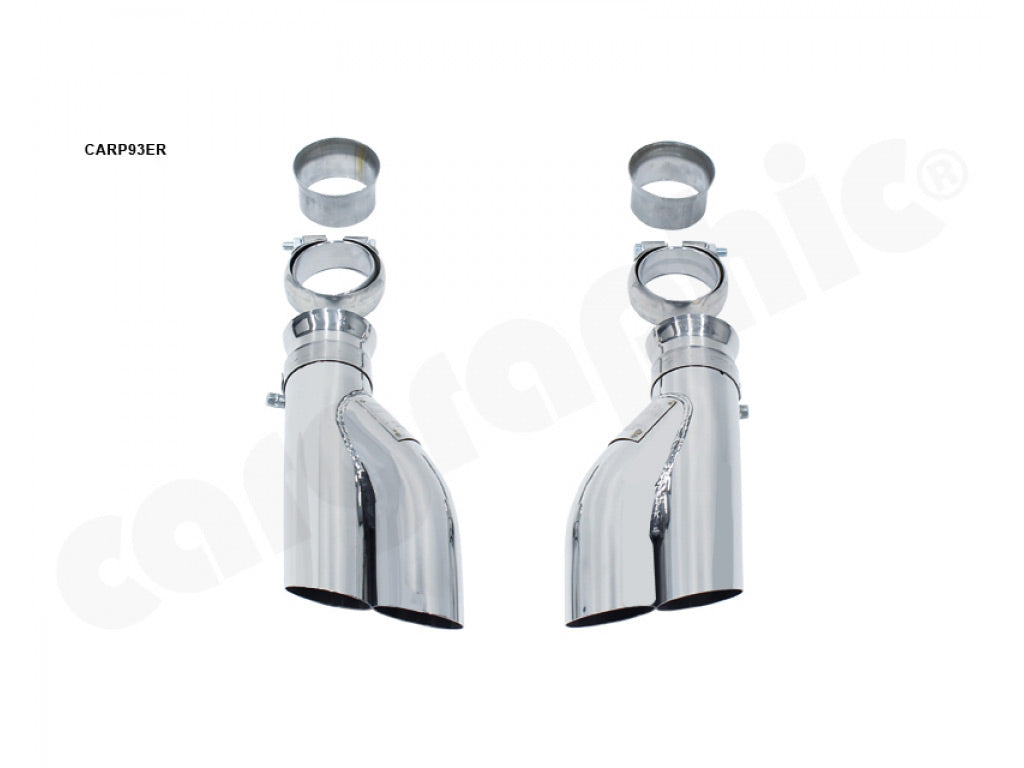 Cargraphic Tailpipe Set Double End Polished