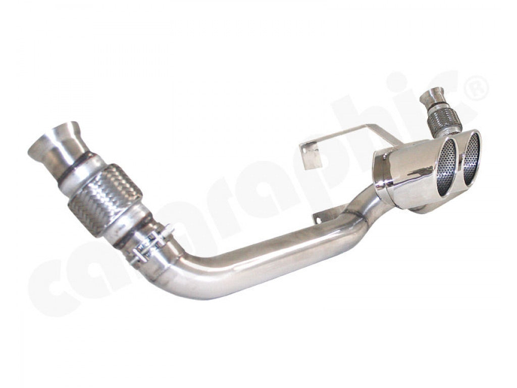 Cargraphic Tailpipes Center Outlet with Perforated Insert
