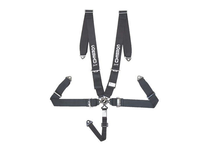 Corbeau 3-Inch 5-Point Harness, seat belt Black