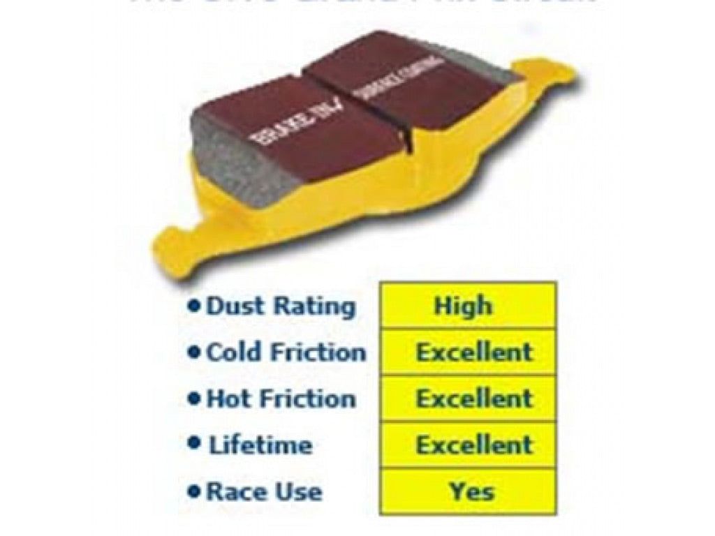 EBC Brakes Yellowstuff 4000 High Friction Front Brake Pads