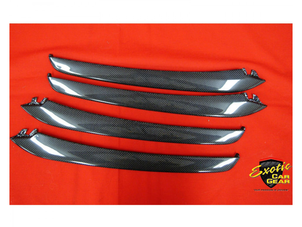 Exotic Car Gear Carbon Fiber Right and Left Front Bumper Grill Vents for