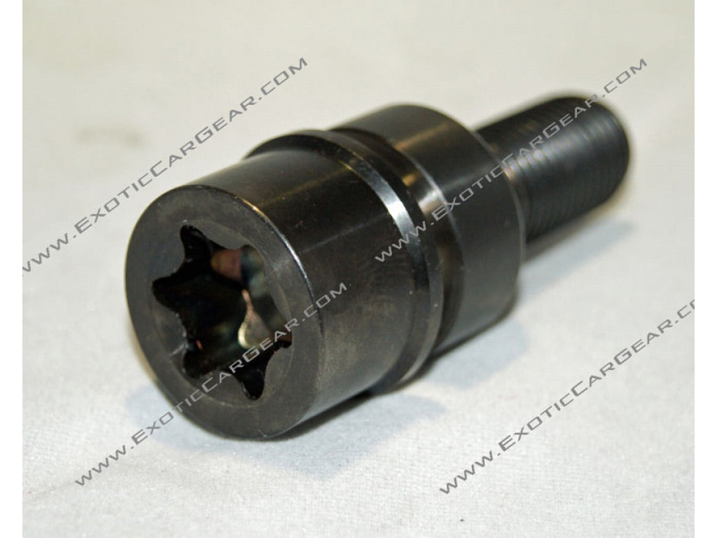 Exotic Car Gear Black Finish 2 Piece Design Titanium Wheel Bolt Kit for