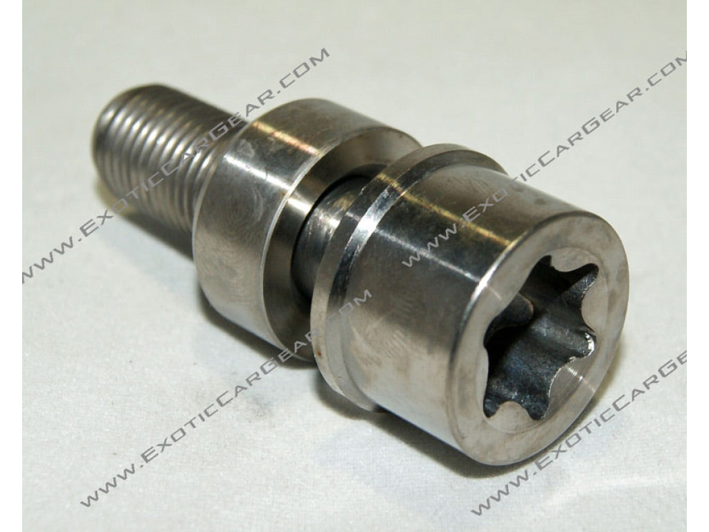 Exotic Car Gear Polished Finish 2 Piece Design Titanium Wheel Bolt Kit for