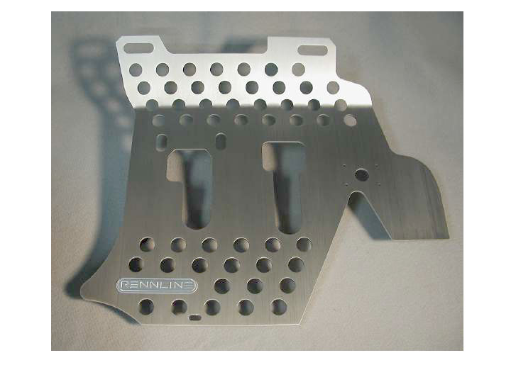 Rennline Perforated Floorboard, Drivers Side, Coupe, Silver