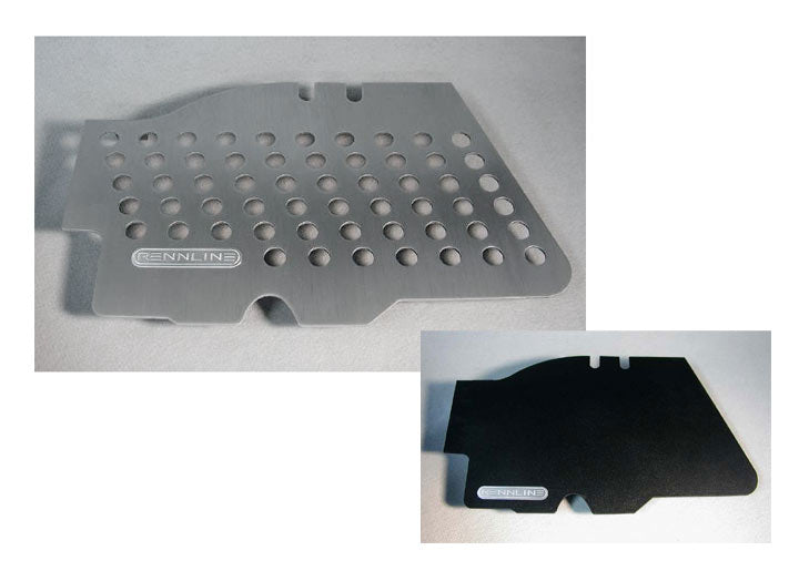 Rennline Perforated Floor Board, Manual Transmission, Targa/Cabriolet, Passenger SIde, Black