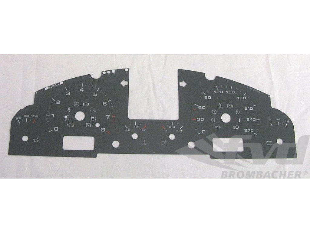Cayenne V6/S Gauge Faces (Stone Grey-km/h) Schalter/Tiptronic