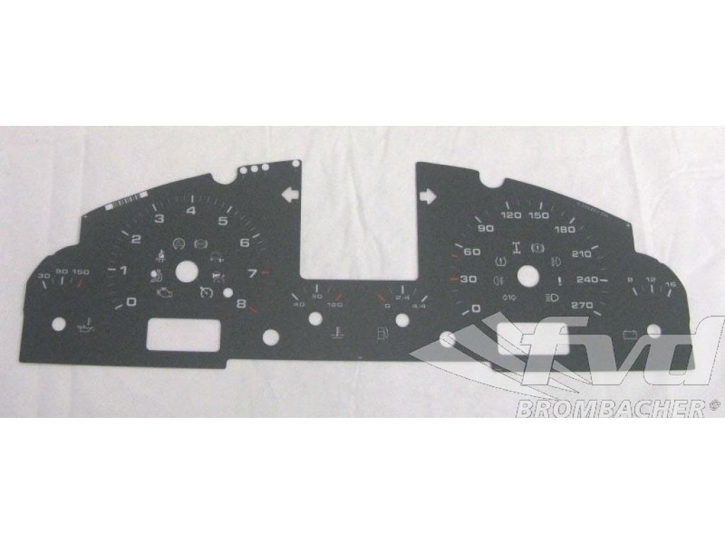 Cayenne V6/S Gauge Faces (Stone Grey-km/h) Schalter/Tiptronic