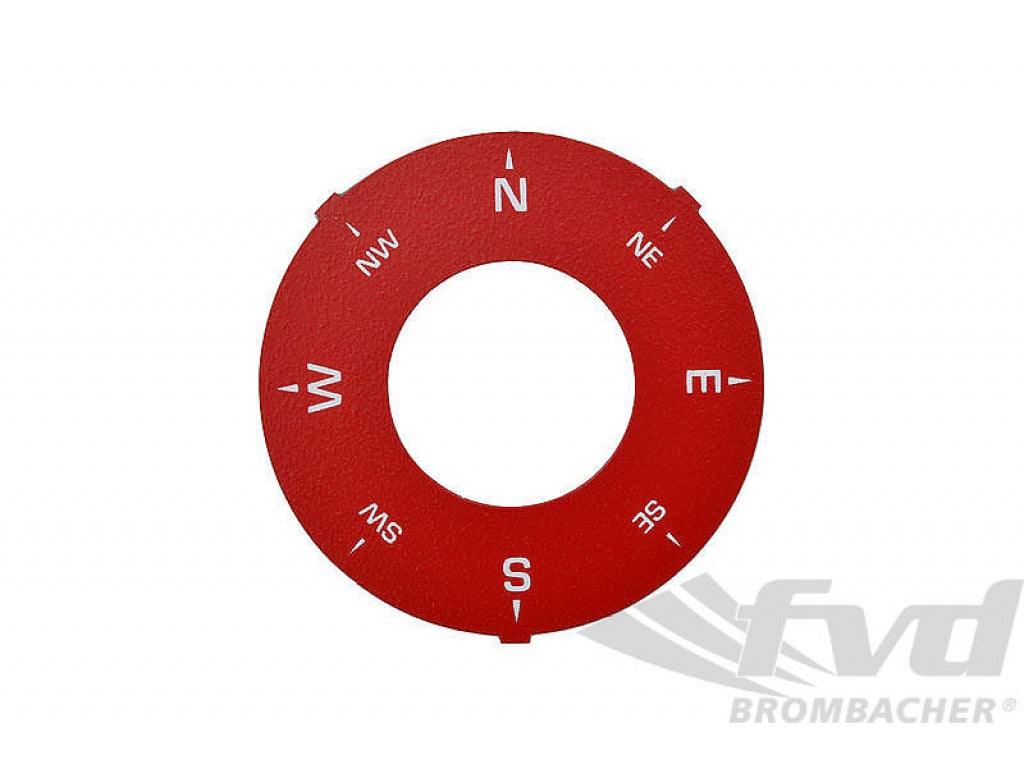 Compass Gauge Face guards red (english version)