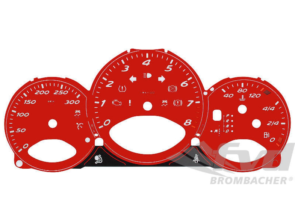 Instrument Face Set 987.2 - Guards Red - PDK - KPH