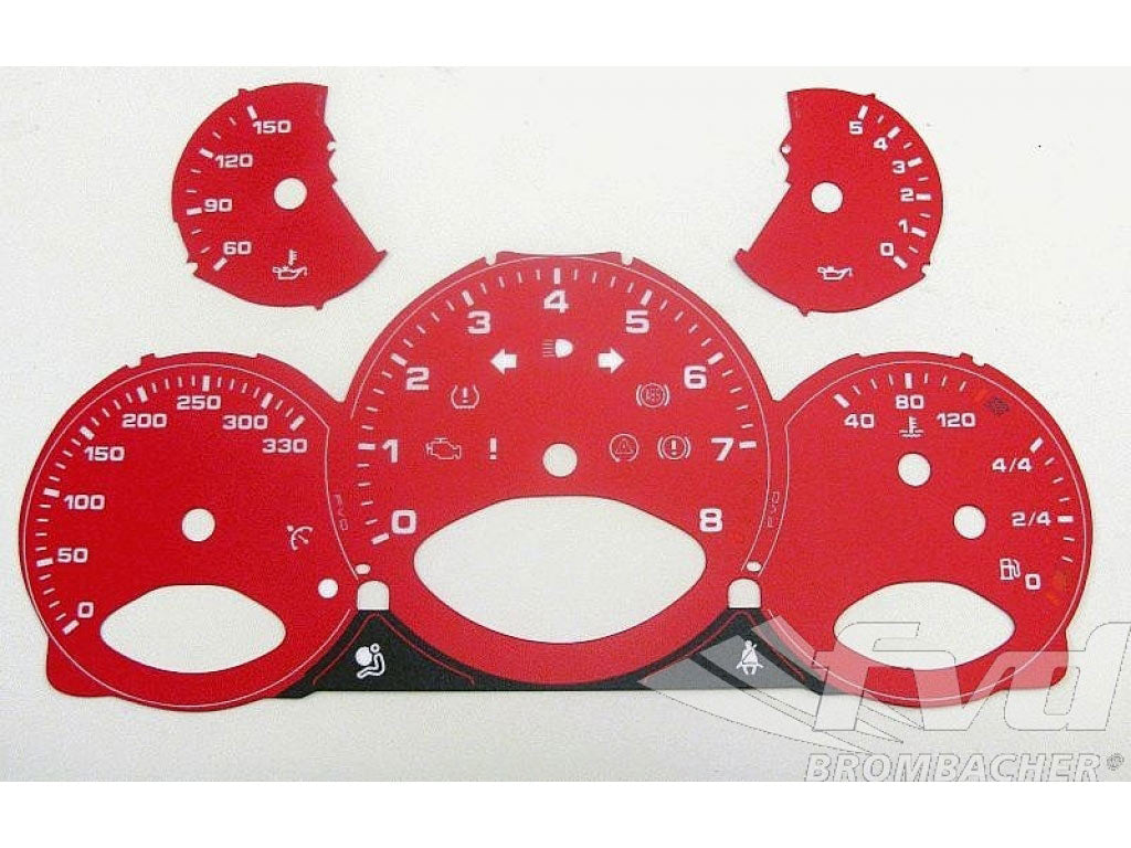 Gauge Faces guards red 997 Km/h, Shifter