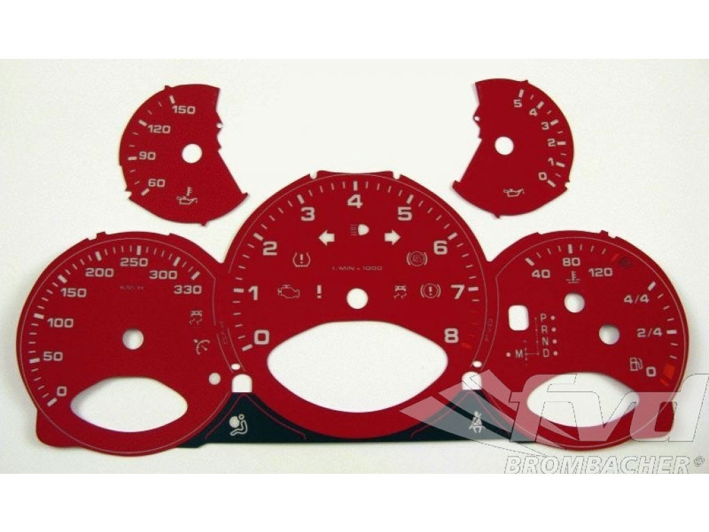Gauge Faces indian red 997-2 PDK Km/h