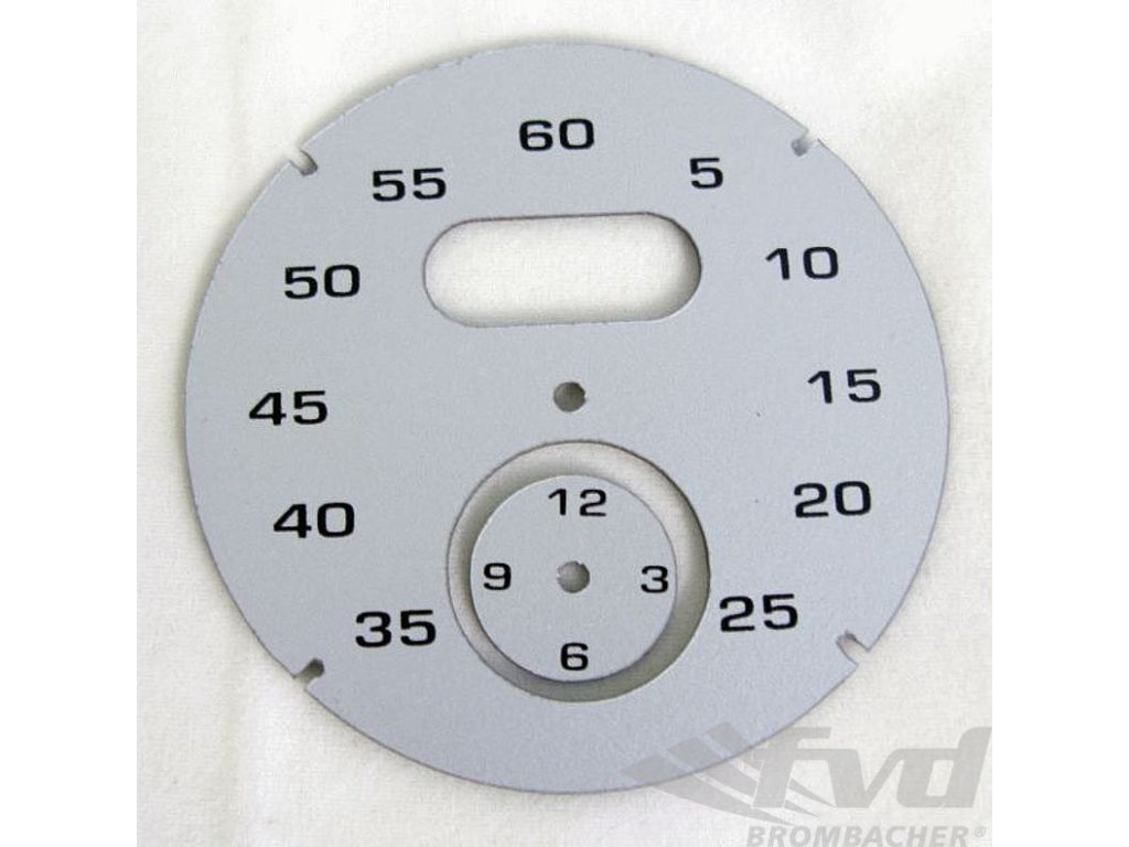 Sport Chrono Instrument Face - Silver - Solid