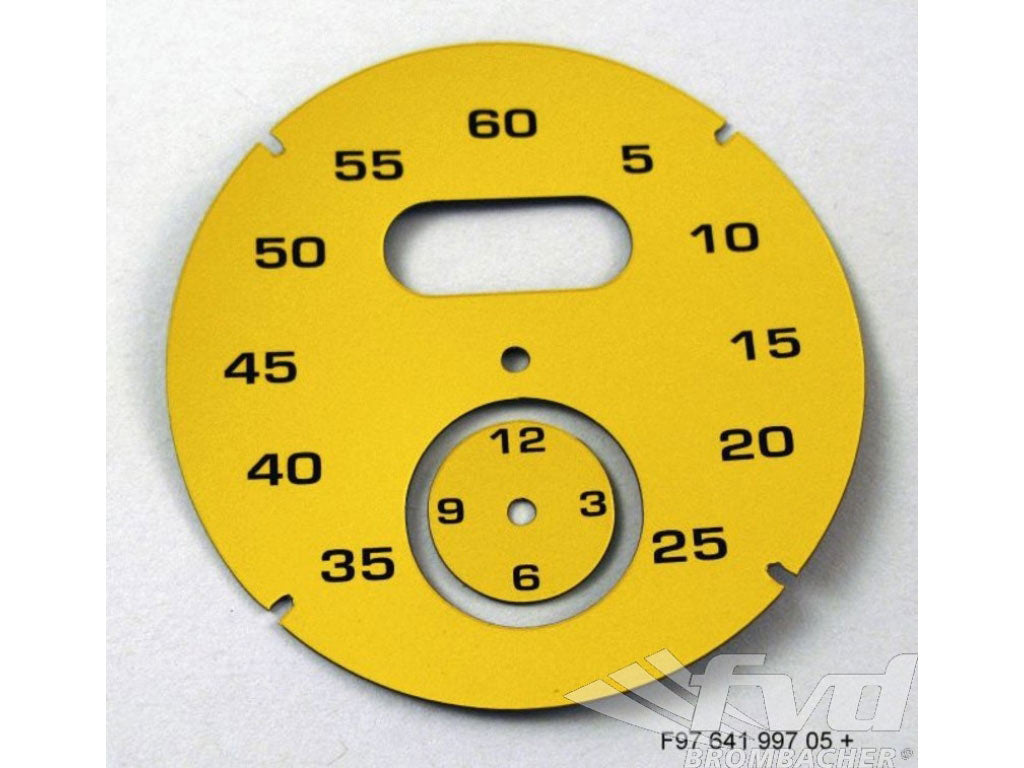 Guage Face Sports Chrono - Speed Yellow