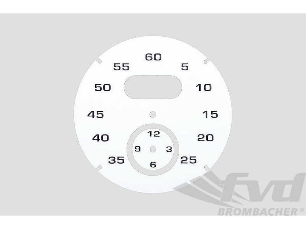 Sport Chrono Instrument Face - White - Solid