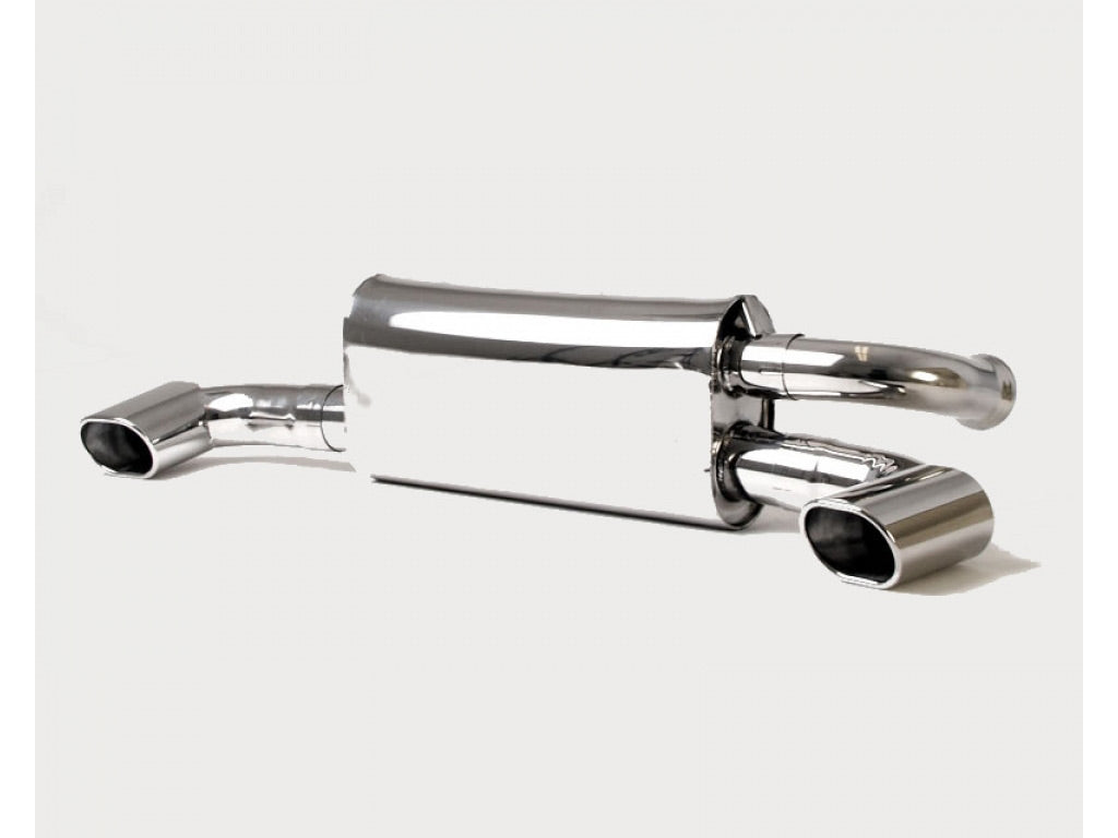 B&B Exhaust Single Inlet with Twin Outlet 4.5inch Oval Tips