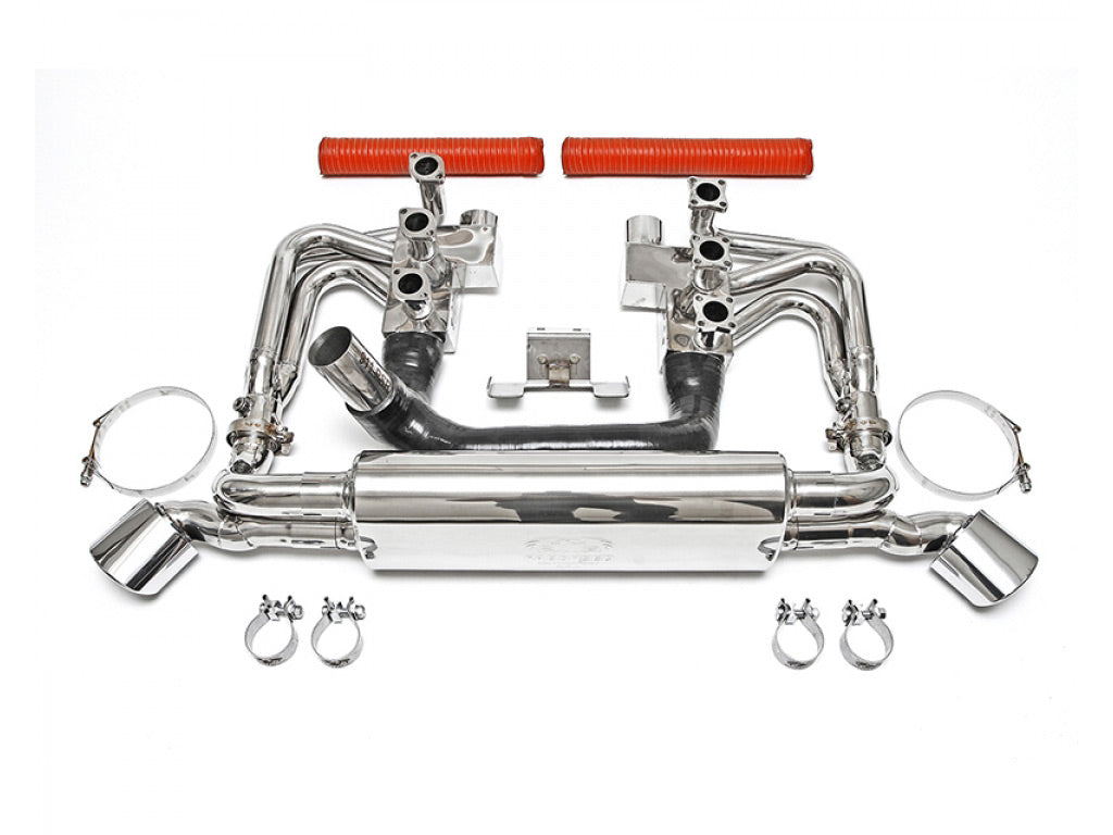 Fabspeed RSR Header Muffler Kit with Heat|Tips without Sport Cats