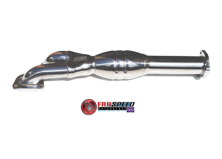 Fabspeed Sport/race catalytic converter, polished