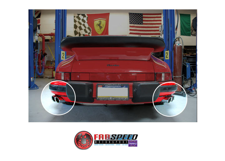 Fabspeed 911 Turbo 930 Maxflo Performance Exhaust System, Dual exit, quad Tip
