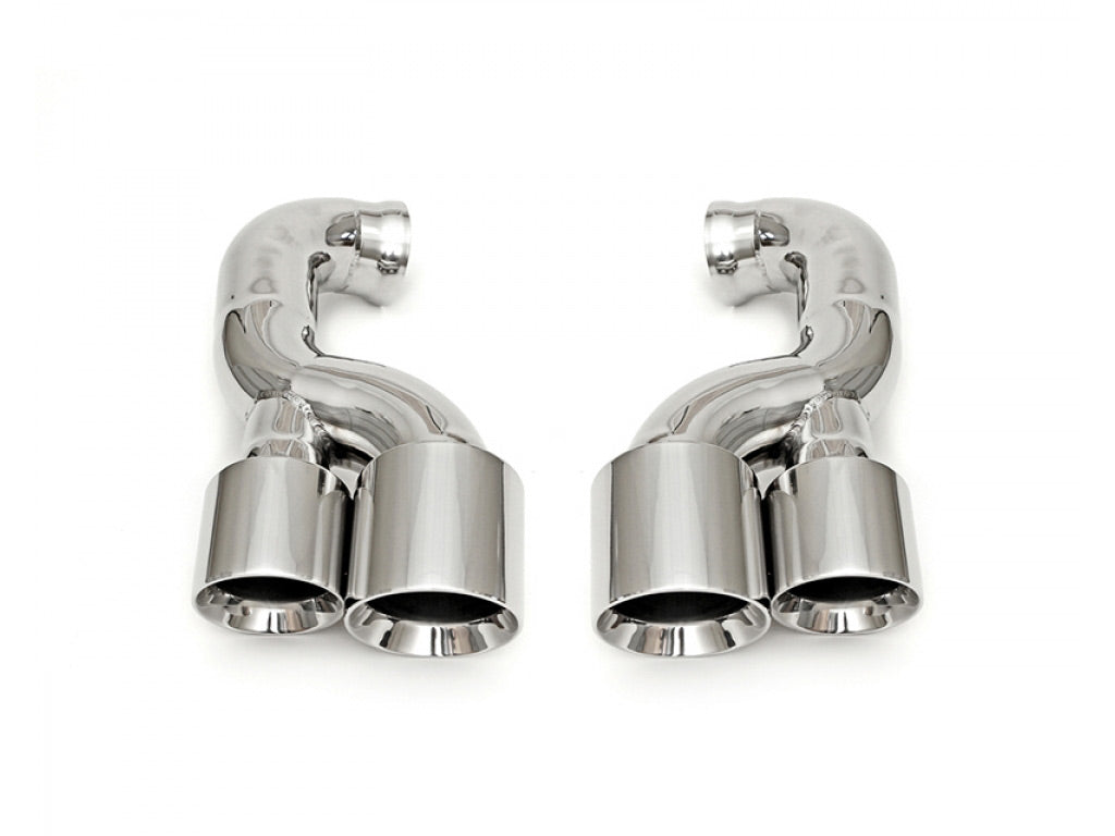 Fabspeed Deluxe Quad Style Tips|Polished Chrome