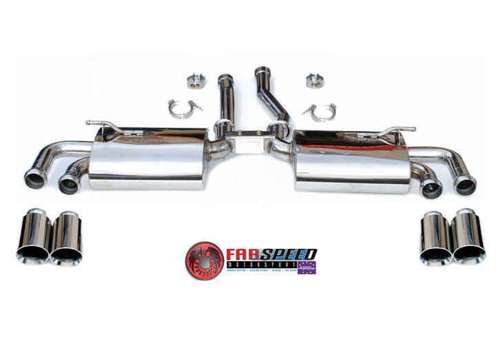 Fabspeed Cayenne Turbo/Turbo S Maxflo Performance Exhaust System, chrome Exhaust tips