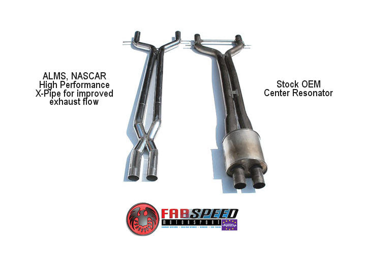 Fabspeed Panamera Turbo/Turbo S Resonator Bypass X-Pipe - OEM muffler