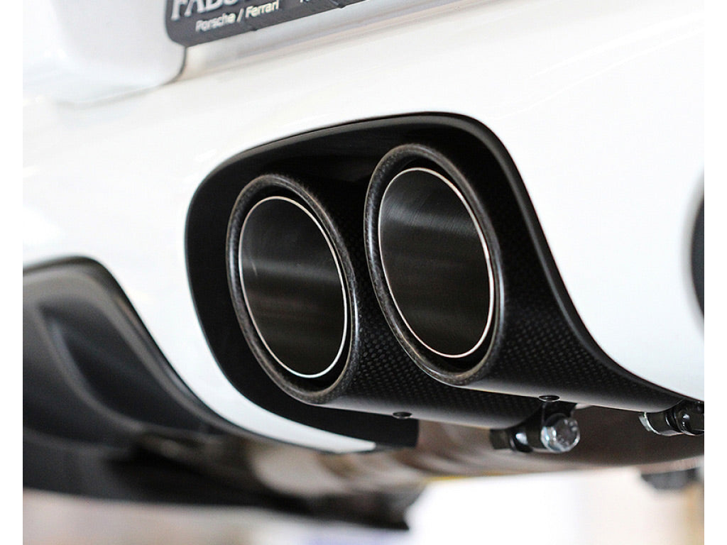 Fabspeed Deluxe Bolt-On Tips for OEM exhaust|Carbon Fiber