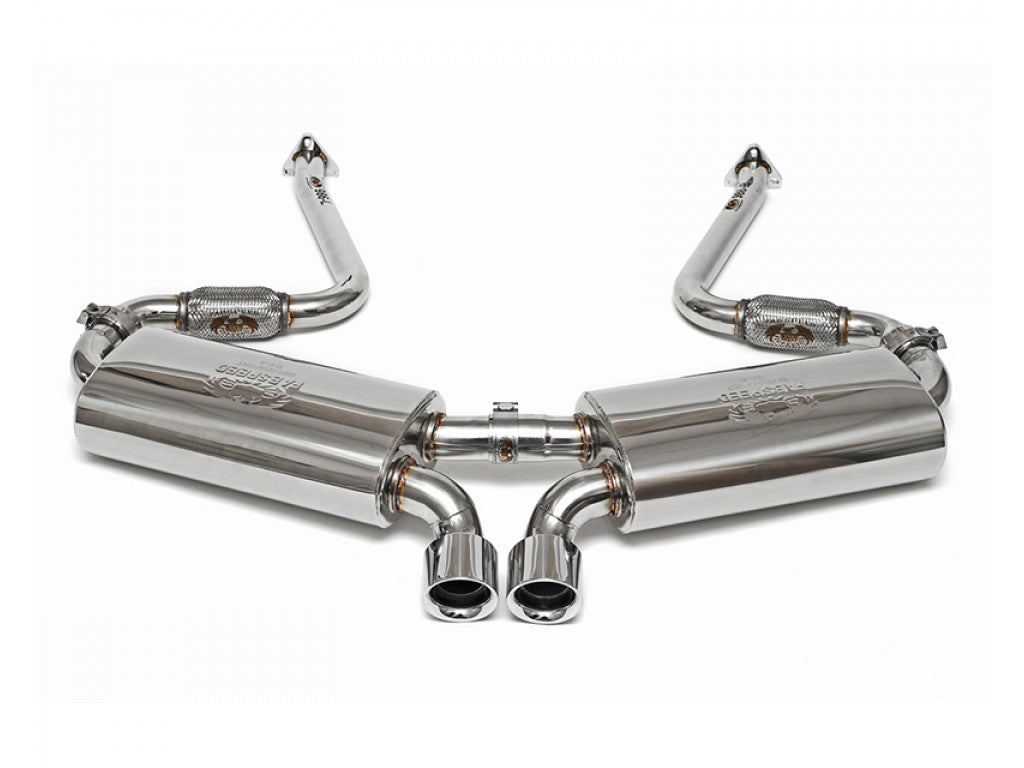 Fabspeed Maxflo Performance Exhaust System with Deluxe Dual Style with Tips|Black Chrome