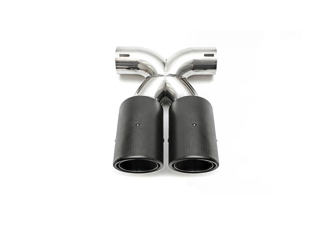 Fabspeed Deluxe Dual Style Tips|Carbon Fiber for OEM Exhaust Only