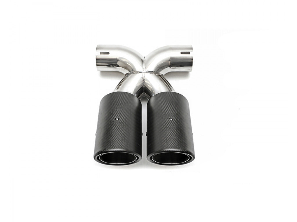 Fabspeed Deluxe Dual Style Tips|Carbon Fiber for OEM Exhaust Only