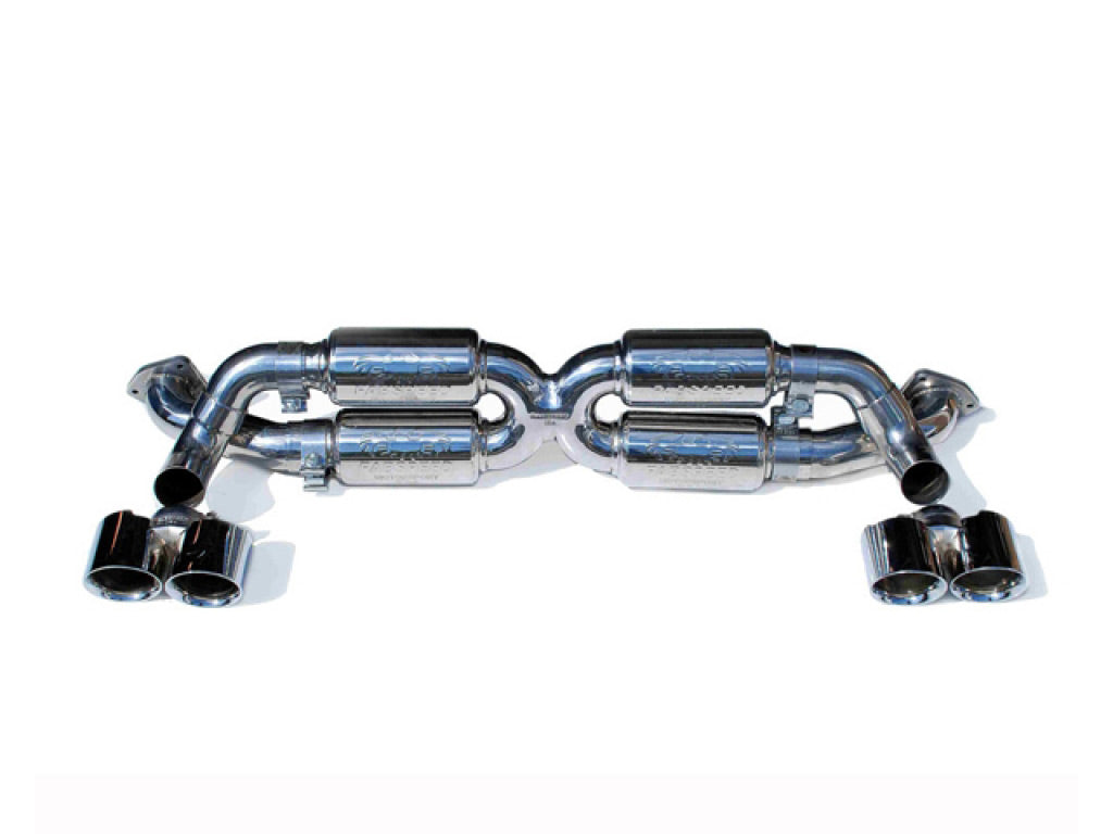 Fabspeed X-Pipe Exhaust System with Tips|Polished Chrome