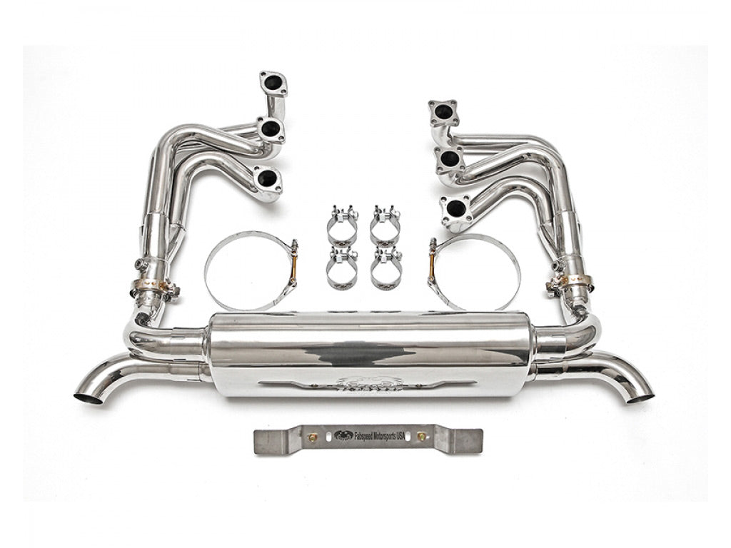 Fabspeed RSR Header Muffler Kit without Heat Dual Inlet|Outlet muffler with Sport Cats
