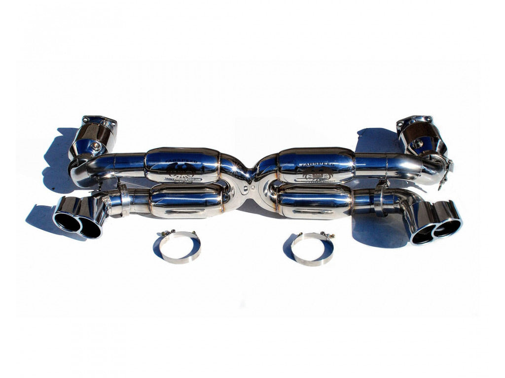 Fabspeed 70mm Supersport Street X-Pipe Exhaust System with Sport Cats|Tips|X-50