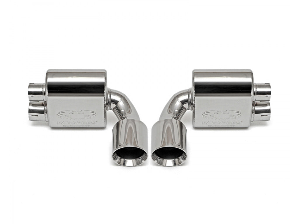 Fabspeed Center Mini-Maxflo Performance Exhaust System with Tips|Polished Chrome