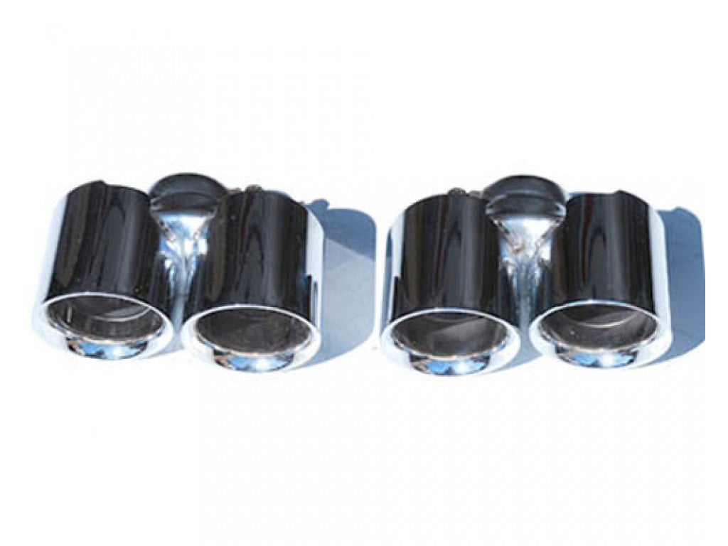 Fabspeed Deluxe Quad-Style Tips|Polished Chrome