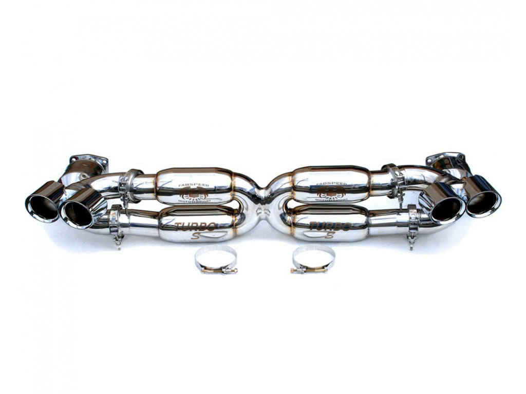 Fabspeed Street X-Pipe Exhaust System with Sport Cats|Tips|Polished Chrome