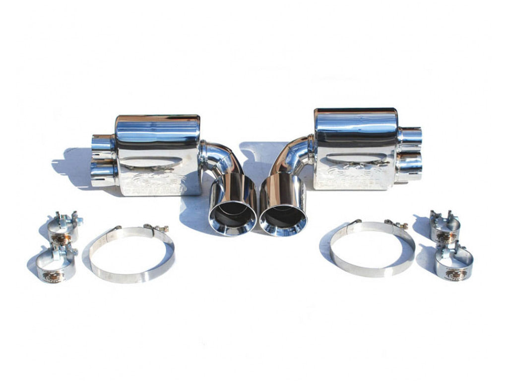 Fabspeed Center Mini Maxflo Performance Exhaust System with Tips|Polished Chrome