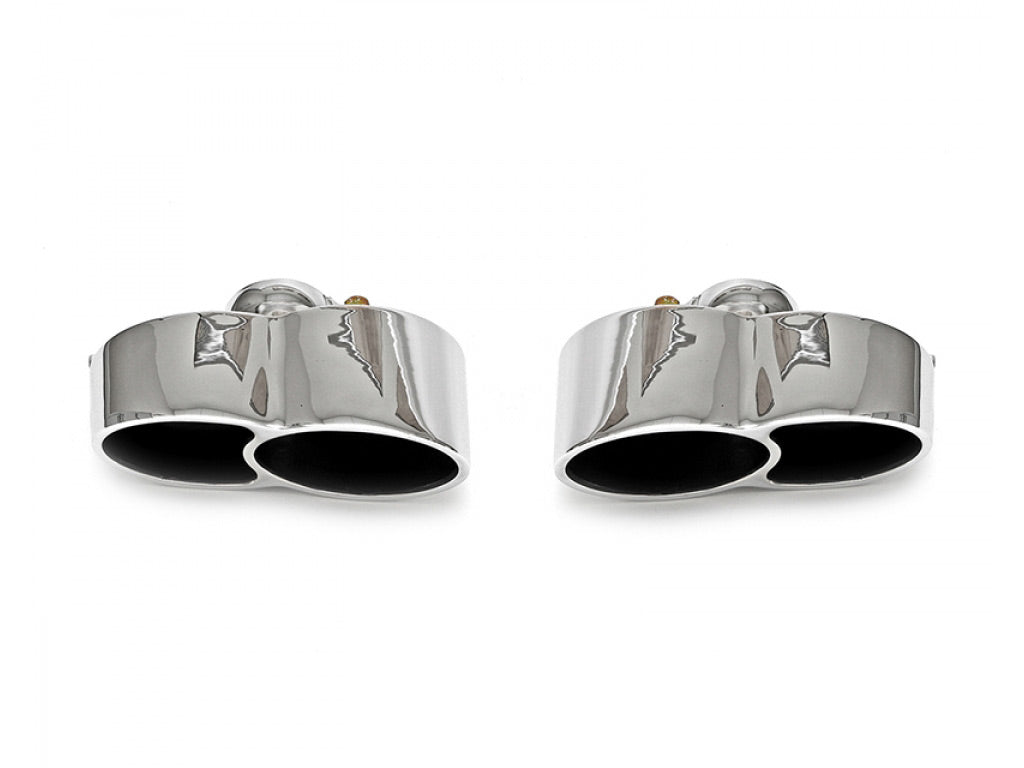 Fabspeed X-50 Style Tips|Polished Chrome Carrera S