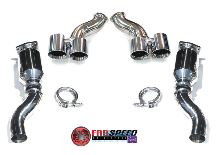 Fabspeed 997T Turbo Muffler Bypass Exhaust System